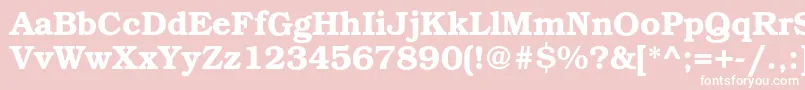 BookmancDemi Font – White Fonts on Pink Background