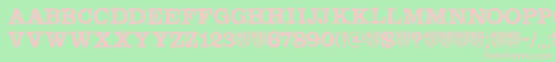 DkSouthwark Font – Pink Fonts on Green Background