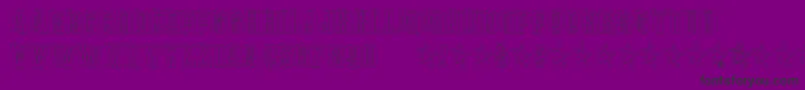 Plexb-fontti – mustat fontit violetilla taustalla