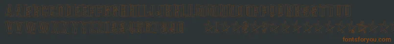 Plexb Font – Brown Fonts on Black Background