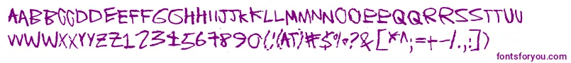 BlahBlahBang Font – Purple Fonts