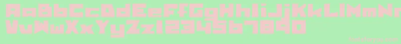 Bbobtrial Font – Pink Fonts on Green Background