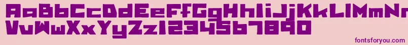 Bbobtrial Font – Purple Fonts on Pink Background