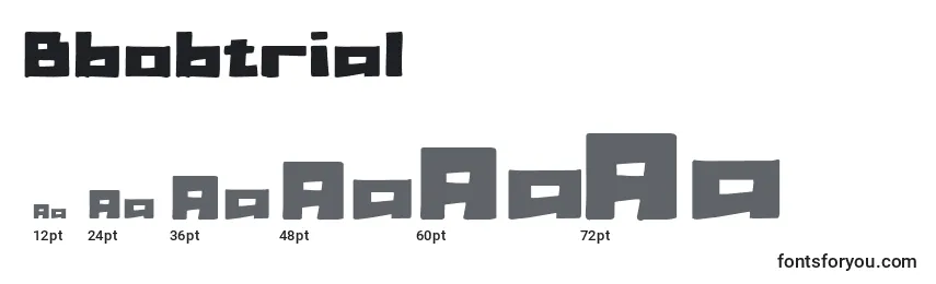Bbobtrial (46142) Font Sizes