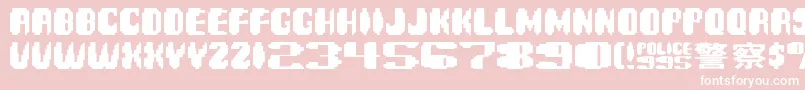 Шрифт Spinner ffy – белые шрифты на розовом фоне