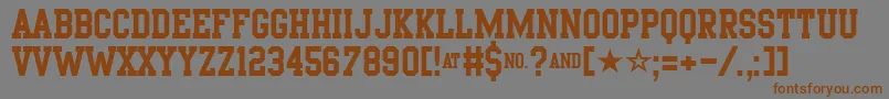 Подробнее о шрифте PornStarAcademy Шрифт PornStarAcademy – коричневые шрифты на сером фоне