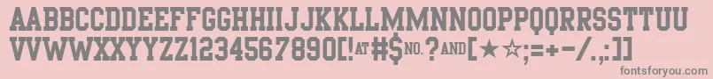 PornStarAcademy Font – Gray Fonts on Pink Background