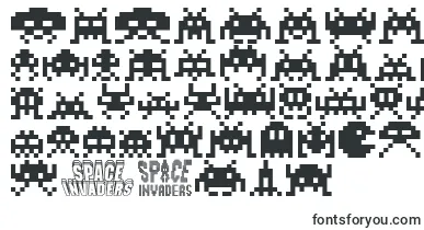 Invaders font – technical Fonts