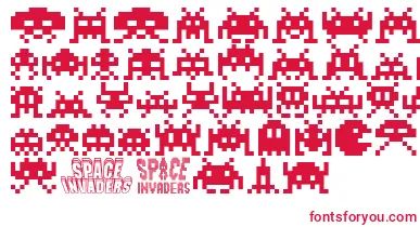 Invaders font – Red Fonts