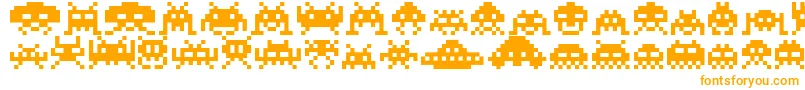 フォントInvaders – オレンジのフォント