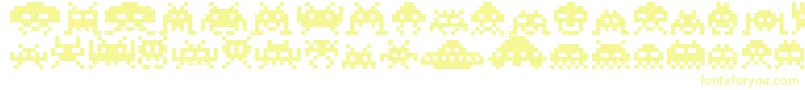 Invaders Font – Yellow Fonts