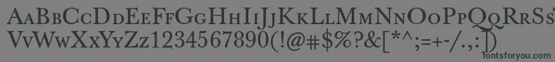 Jbaskervilletcaps Font – Black Fonts on Gray Background