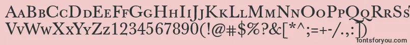 Jbaskervilletcaps Font – Black Fonts on Pink Background