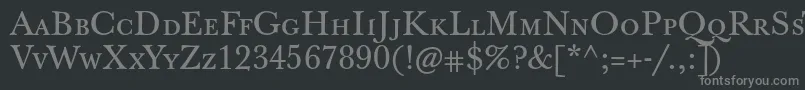 Jbaskervilletcaps Font – Gray Fonts on Black Background