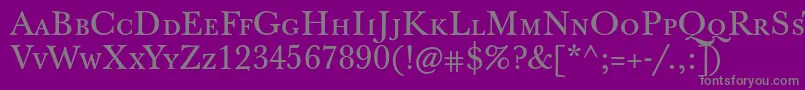 Jbaskervilletcaps Font – Gray Fonts on Purple Background