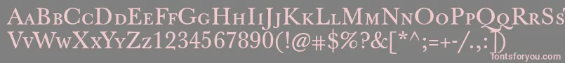 fuente Jbaskervilletcaps – Fuentes Rosadas Sobre Fondo Gris