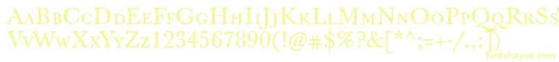 Jbaskervilletcaps Font – Yellow Fonts on White Background