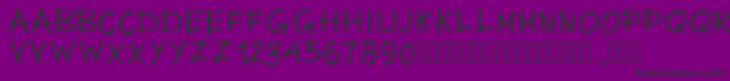 Pwsurvival Font – Black Fonts on Purple Background