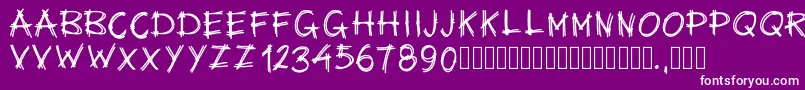 Pwsurvival Font – White Fonts on Purple Background