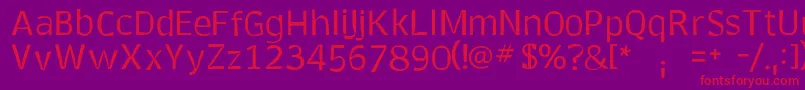 Bounce Font – Red Fonts on Purple Background