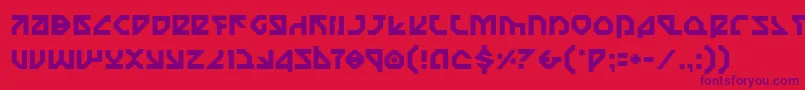 Nostro Font – Purple Fonts on Red Background