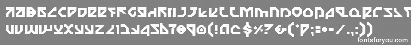 フォントNostro – 灰色の背景に白い文字