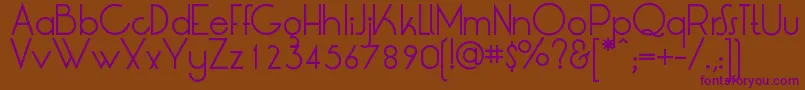 LtOksana Font – Purple Fonts on Brown Background