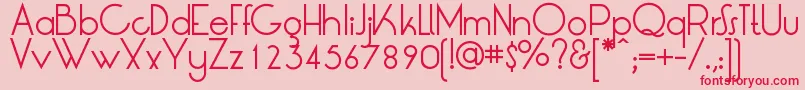 LtOksana Font – Red Fonts on Pink Background