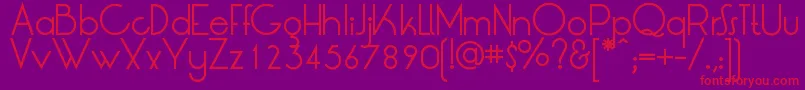 LtOksana Font – Red Fonts on Purple Background