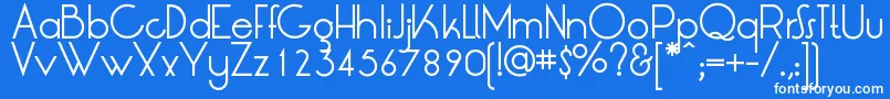 LtOksana Font – White Fonts on Blue Background