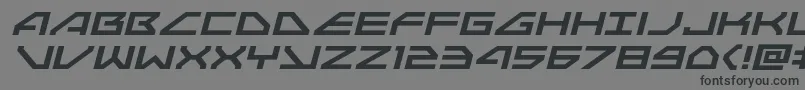 Neonavyexpandital Font – Black Fonts on Gray Background