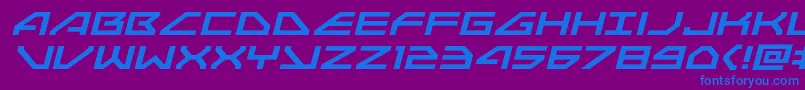 fuente Neonavyexpandital – Fuentes Azules Sobre Fondo Morado