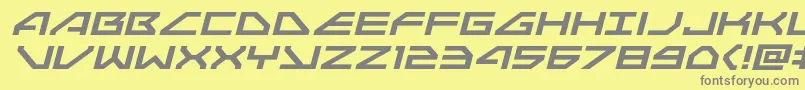 Neonavyexpandital Font – Gray Fonts on Yellow Background