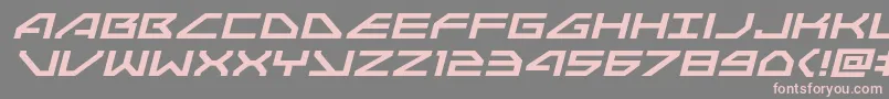 Czcionka Neonavyexpandital – różowe czcionki na szarym tle
