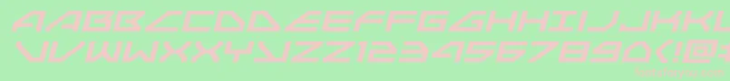 Neonavyexpandital Font – Pink Fonts on Green Background