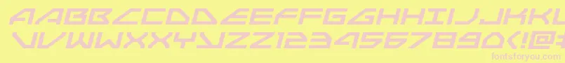 Neonavyexpandital Font – Pink Fonts on Yellow Background