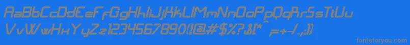 Подробнее о шрифте LangГіBolditalic Шрифт LangГіBolditalic – серые шрифты на синем фоне