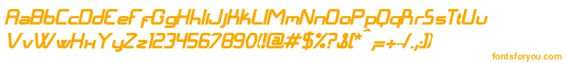 LangГіBolditalic Font – Orange Fonts on White Background