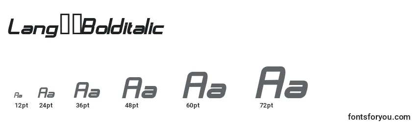 LangГіBolditalic Font Sizes