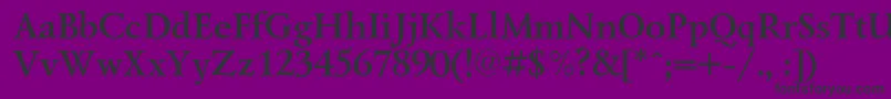 LazurskicBold Font – Black Fonts on Purple Background
