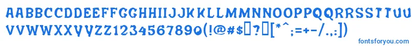 Salee Font – Blue Fonts on White Background