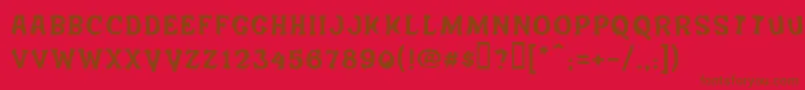 Salee Font – Brown Fonts on Red Background
