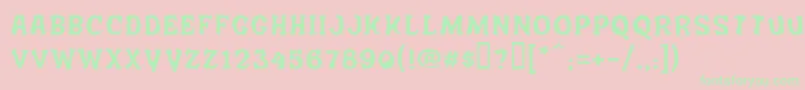 Salee Font – Green Fonts on Pink Background