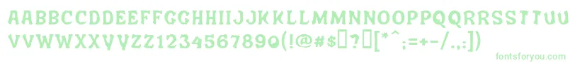 Salee Font – Green Fonts on White Background