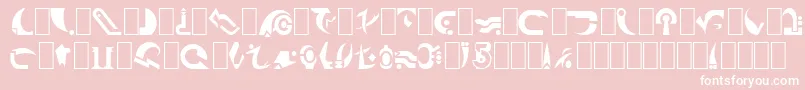 BabylonCentaur Font – White Fonts on Pink Background