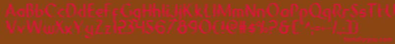 Gypsyroadc Font – Red Fonts on Brown Background