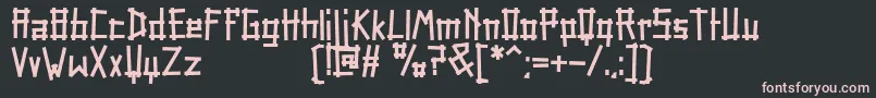 TapeRail Font – Pink Fonts on Black Background