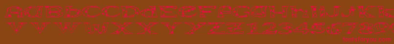 Extravac Font – Red Fonts on Brown Background