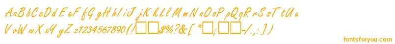 FreestyleRegular Font – Orange Fonts on White Background