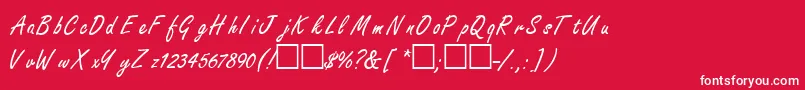 FreestyleRegular Font – White Fonts on Red Background